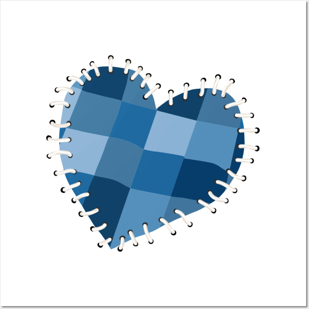 checkered heart Wall Art by happy.andiar